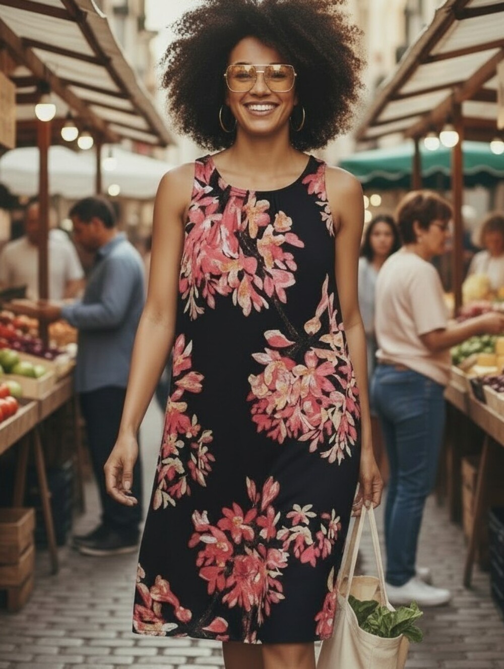Dana Buchman Floral Sheath Dress - Size Medium